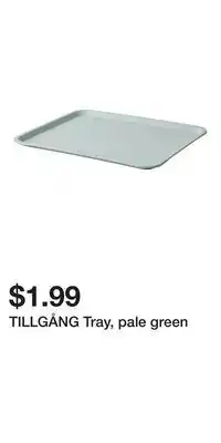 IKEA TILLGÅNG Tray, pale green offer