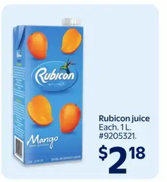 Walmart Rubicon juice offer