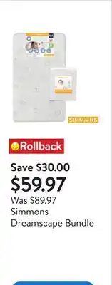 Walmart Simmons Dreamscape Bundle offer