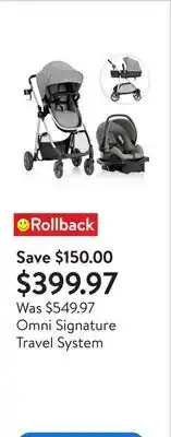 Walmart Omni Signature Travel System offer