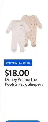 Walmart Disney Winnie the Pooh 2 Pack Sleepers offer