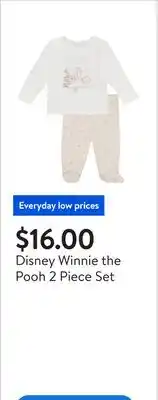 Walmart Disney Winnie the Pooh 2 Piece Set offer
