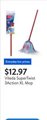 Walmart Vileda SuperTwist 3Action XL Mop offer
