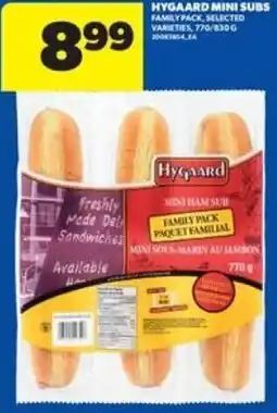 Real Canadian Superstore Hygaard mini subs offer