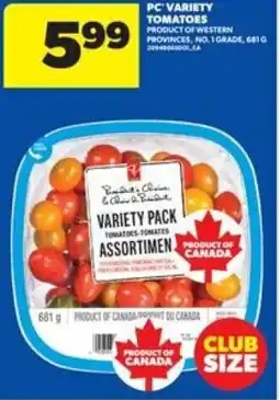 Real Canadian Superstore PC variety tomatoes offer