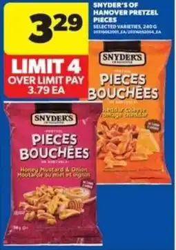 Real Canadian Superstore Snyder's of hanover pretzel pieces offer