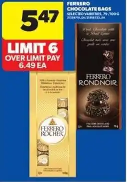 Real Canadian Superstore Ferrero chocolate bags offer