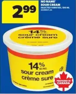 Real Canadian Superstore No name sour cream offer