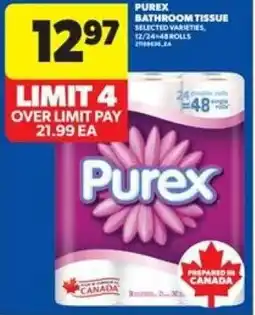 Real Canadian Superstore Purex bathroom tissue offer