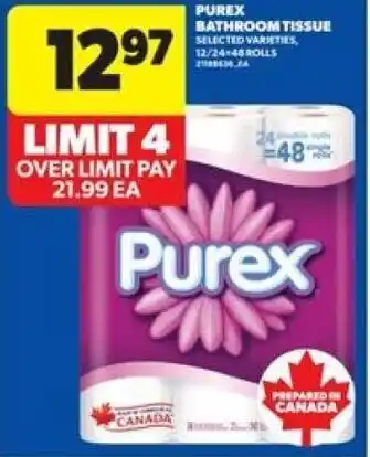 Real Canadian Superstore Purex bathroom tissue offer