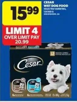 Real Canadian Superstore Cesar wet dog food offer