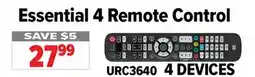 2001 Audio Video URC3640 Essential 4 Remote Control offer