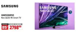 2001 Audio Video QN85QN85D Neo QLED 4K Smart TV offer