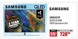 2001 Audio Video QN55Q7F SAMSUNG QLED Q HDR 1500 Quantum Dot offer