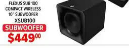 2001 Audio Video XSUB100 FLEXUS SUB 100 COMPACT WIRELESS 10 SUBWOOFER offer