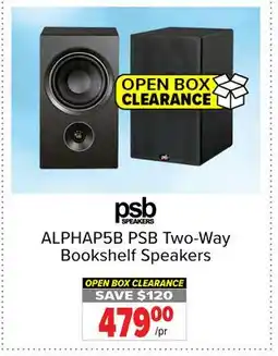 2001 Audio Video ALPHAP5B PSB Two-Way Bookshelf Speakers offer