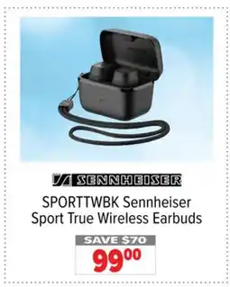 2001 Audio Video SPORTTWBK Sennheiser Sport True Wireless Earbuds offer