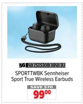 2001 Audio Video SPORTTWBK Sennheiser Sport True Wireless Earbuds offer