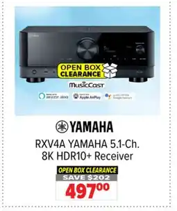2001 Audio Video RXV4A YAMAHA 5.1-Ch. 8K HDR10 + Receiver OPEN offer