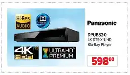 2001 Audio Video DPUB820 Panasonic 4K DTS: X UHD Blu-Ray Player offer