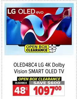 2001 Audio Video OLED48C4 48 LG 4K Dolby Vision SMART OLED TV offer
