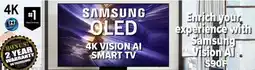 2001 Audio Video QN48S90F 44 SAMSUNG OLED 4K VISION AI SMART TV offer