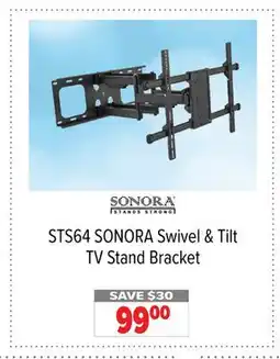 2001 Audio Video STS64 SONORA Swivel & Tilt TV Stand Bracket offer