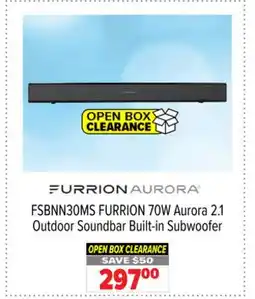 2001 Audio Video FSBNN30MS FURRION 70W Aurora 2.1 Outdoor Soundbar Built-in Subwoofer offer