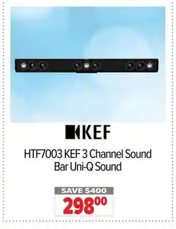 2001 Audio Video HTF7003 KEF 3 Channel Sound Bar Uni-Q Sound offer