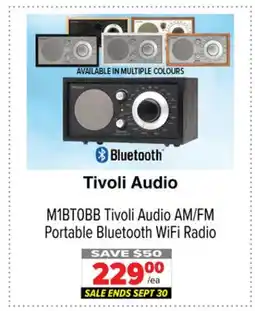2001 Audio Video M1BT0BB Tivoli Audio AM/FM Portable Bluetooth WiFi Radio offer