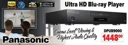2001 Audio Video DPUB9000 PANASONIC ULTRA HD PREMIUM BLU-RAY PLAYER offer