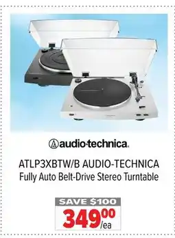 2001 Audio Video ATLP3XBTW/B AUDIO-TECHNICA Fully Auto Belt-Drive Stereo Turntable offer