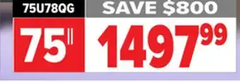 2001 Audio Video 75U78QG 75 MINI-LED 165HZ 3000 NIT offer