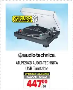 2001 Audio Video ATLP120XB AUDIO-TECHNICA USB Turntable offer