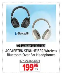 2001 Audio Video ACPAEBTBK SENNHEISER Wireless Bluetooth Over Ear Headphones offer
