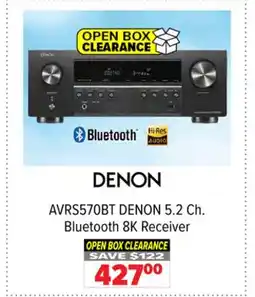 2001 Audio Video AVRS570BT DENON 5.2 Ch. Bluetooth 8K Receiver offer