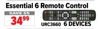 2001 Audio Video URC3660 Essential 6 Remote Control offer