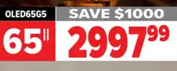 2001 Audio Video OLED65G5 LG 65 OLED evo AI G5 4K Smart TV 2025 offer