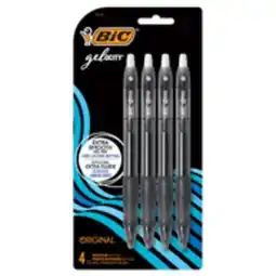 Staples Bic Gelocity Retractable Gel Pens, 4 pk offer