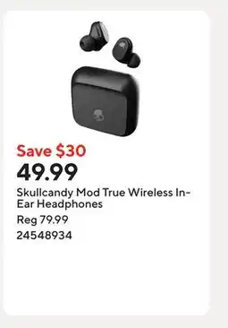 Staples Skullcandy Mod True Wireless In-Ear Headphones offer