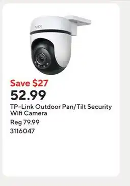 Staples TP-Link Outdoor Pan/Tilt Security Wifi Camera offer
