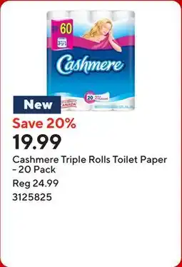 Staples Cashmere Triple Rolls Toilet Paper - 20 Pack offer