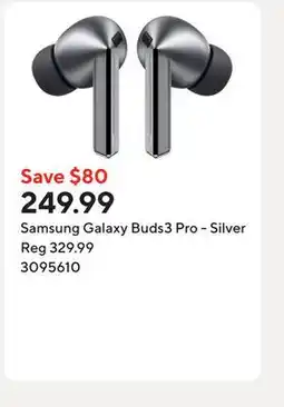 Staples Samsung Galaxy Buds3 Pro - Silver offer