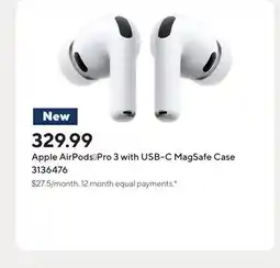 Staples Apple AirPods†Pro 3 with USB-C MagSafe Case offer
