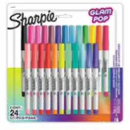Staples Sharpie Permanent Markers Ultra Fine Assorted 24 pk offer