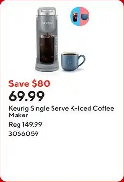 Staples Keurig Single Serve K-Iced Coffee Maker offer