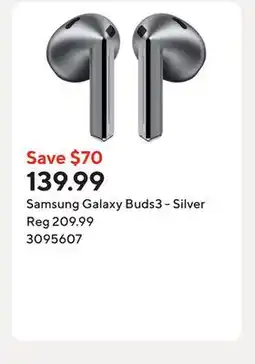 Staples Samsung Galaxy Buds3 - Silver offer