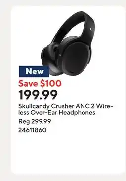 Staples Skullcandy Crusher ANC 2 Wireless Over-Ear Headphones offer