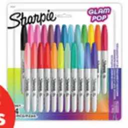 Staples Sharpie Fine Permanent Markers, Assorted Colours, 24 pk offer