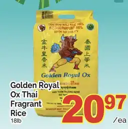 T&T Supermarket GOLDEN ROYAL OX THAI FRAGRANT RICE, 18lb offer